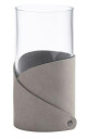 Lind DNA  Fold Nupo vase S 7,5x15 cm lys grå
