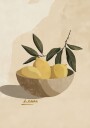 Lemon Harmony Plakat / 30x40cm