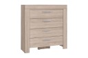 Kommode Cezar 100X42X106 Cm   Grå/Hvit