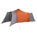 Tipi telt med tak Grå og Oransje 492 x 492 x 275 cm taft