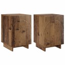 vidaXL Nattbordskap 2 pcs Gammelt tre 33,5 x 34,5 x 50 cm