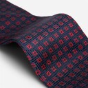 Ferner Jacobsen Tie Silk - Navy/red Blå OS