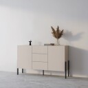 Kommode Jukon 2 dører med 3 skuffer - Kashmir, 154 cm