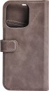 Apple iPhone 13 Pro Leather Wallet Detachable Grey
