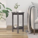 vidaXL Salongbord grå Ø 40x60 cm heltre furu