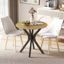 Rundt spisebord moderne design 78 cm naturlig tre