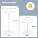 Justerbart bistrobordsett – 2 høyder 60 cm hvit topp