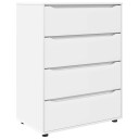  Oppbevaringsskap 2 pcs Hvit 80 x 48 x 105 cm Konstruert tre
