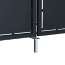 vidaXL Hageport stål 300x150 cm antrasitt