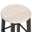 vidaXL Barstoler 2 stk svart MDF