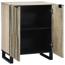 Serviesskap Hvit 60 x 33.5 x 75 cm heltre mango