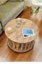 Sofabord Hanah Home Peka-0108 (Ø60 x H43 cm) Furu - Furu