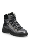 ANGULUS Boots - Flat - With Lace And Zip - Silver - 33