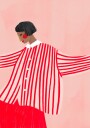 The Woman With the Red Stripes Plakat Plakat / 100x150cm