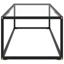 vidaXL Salongbord svart med herdet glass 120x50x35 cm