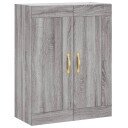 vidaXL Veggskap grå sonoma 69,5x34x90 cm konstruert tre