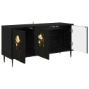 vidaXL TV skap BREMEN 102 x 33 x 51 cm Svart eik Konstruert tre
