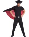 Zorro Kostymesett til Voksen 4 Deler
