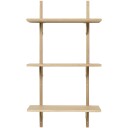 ferm LIVING Sector hylle S/L Eik-messing