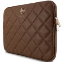 Guess 14" Quiltet Laptopveske i Brun 4G DESIGN
