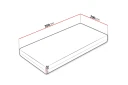Ellinika Hard Madrass 200x200cm - Hvit