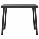 vidaXL Campingbord antrasitt 79x56x64 cm PP tre-utseende
