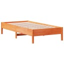  Sengeramme uten madrass voksbrun 75x190 cm heltre furu 8721012428898