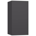 vidaXL TV-benker 4 stk grå 30,5x30x60 cm sponplate