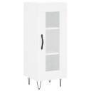 vidaXL Skjenk hvit 34,5x34x90 cm konstruert tre