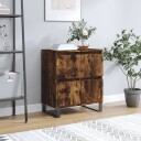 vidaXL Skjenk røkt eik 60x35x70 cm konstruert tre