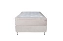 Venture Design Furudal kontinental seng Beige fløyel 120 cm Fast Beige