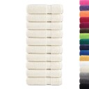  Premium dusjhåndklær SOLUND 10 stk kremhvit 70x140cm 600 g/m2