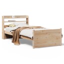  Sengeramme med hodegavl 75x190 cm heltre furu 3306746