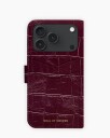 Ideal Of Sweden Magsafe Magnet Wallet+ iPhone 17 Pro Max Fine Wine Croco