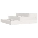 vidaXL Plantekasse hvit 78x78x27 cm heltre furu