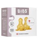 BIBS Flaskesmokk i Lateks 2-pk - Rund Medium Flow
