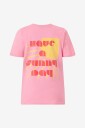 Zizzi   T skjorte Emonas S/S Straight Tee   Rosa