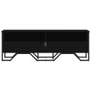  TV-benk svart 122x34x41 cm konstruert tre 848579