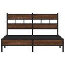  Sengeramme uten madrass brun eik 150x200 cm konstruert tre 8721158378996