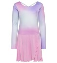 Hummel Junior Gradient Skirty Gymsuit Long Sleeve Rosa 122