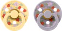 BIBS x Liberty Colour Strawberries Smokk 2-Pakk Lateks Str 2 Pale Butter Mix