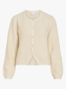 Vila Pigga O Neck Long Sleeve Knit Jacket Hvit XXL