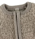 Smallstuff Natur Melange Cardigan Med Glidelås Bouclé Merino Ull 92 98