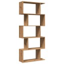 Romdeler bokhylle 5 lag artisan eik 70x24x161 cm konstruert tre