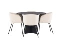 Venture Home Bootcut Matgruppe 110 cm Rund med 4 Berit stoler Beige