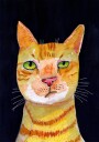 Ginger Cat Poster Plakat / 50x70cm