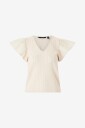 Vero Moda - Topp vmNaja SS V-neck Top - Beige