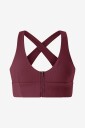 Aim'n - Sports-BH Ribbed Performance Zipped - Rød