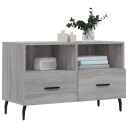 vidaXL TV-benk grå sonoma 80x36x50 cm konstruert tre