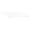 manuell uttrekkbar markise med LED Hvit 400x300 cm  markise erstatningsstoff for 4x3 m ramme Hvit